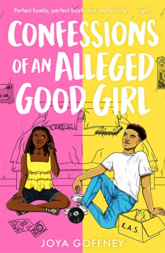 Book cover: "Confessions of an Alleged Good Girl" with illustrated couple.