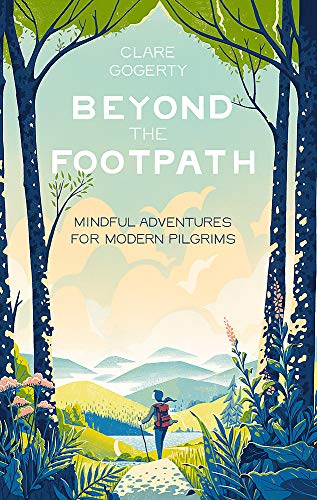 Book cover with illustrated landscape, a hiker, and title "Beyond the Footpath.