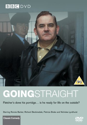 DVD cover for Going Straight featuring Ronnie Barker in a leather jacket.