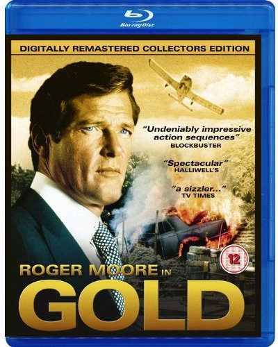 Blu-ray case with cover art featuring Roger Moore and an explosive scene.