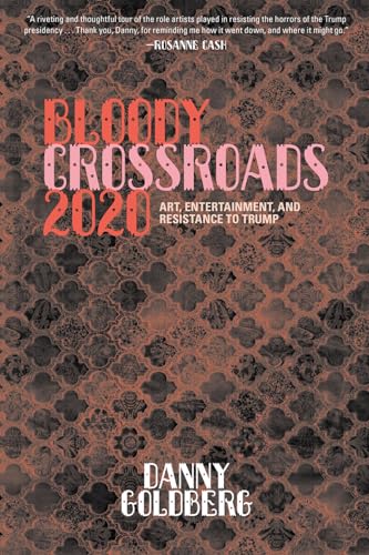 Book cover: "Bloody Crossroads 2020" with patterned dark and reddish tones.