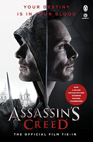 Book cover featuring two faces split down the middle, with "Assassin's Creed" text.