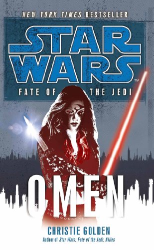 Star Wars book cover featuring a woman with face paint and a lightsaber.