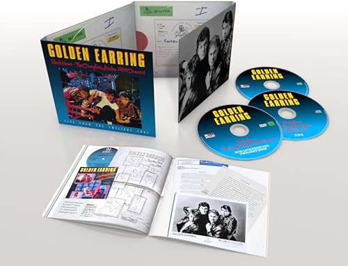 Golden Earring 2CD+DVD set with booklet, discs, and case open.