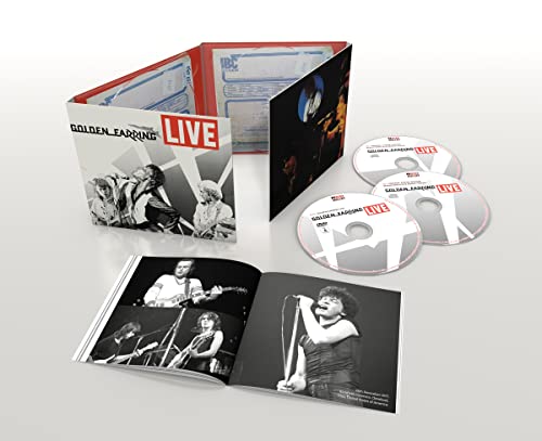 Golden Earring Live box set with open gatefold case, three discs, and photo booklet.