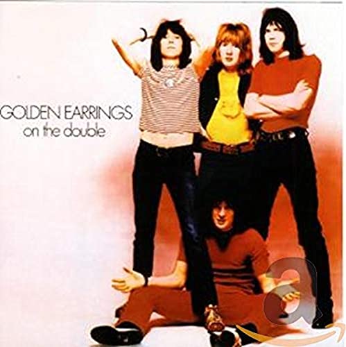 Golden Earrings album cover, "On The Double," featuring four young men.