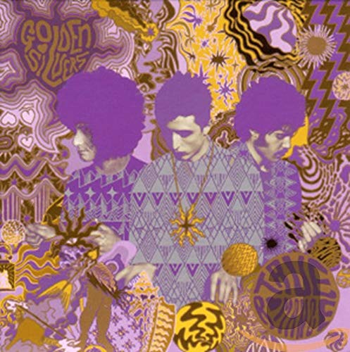 CD cover for Golden Silvers’ “True Romance” with psychedelic purple and gold art.