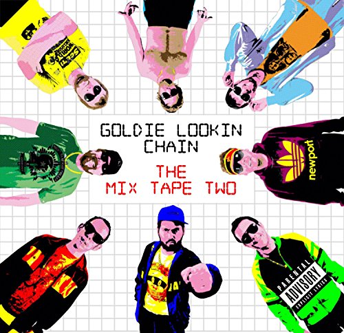 CD cover for Goldie Lookin Chain’s “The Mix Tape Two” with illustrated figures.
