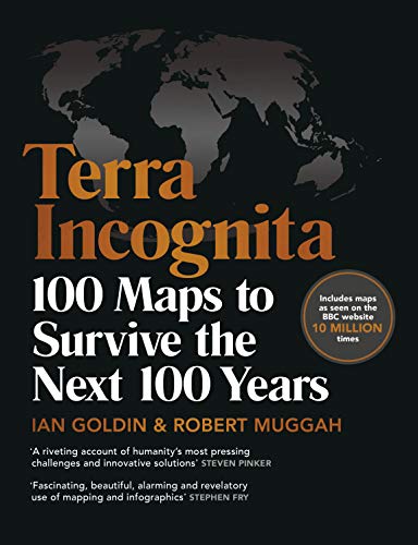 Book cover titled Terra Incognita with a world map silhouette on a black background.