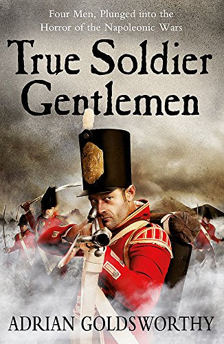 Book cover showing a Napoleonic soldier aiming a musket amidst a smoky battlefield.