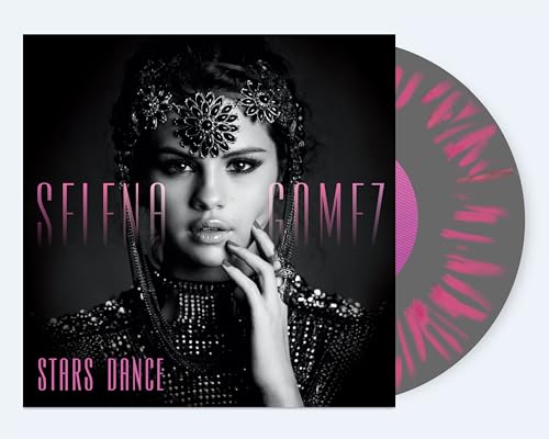Selena Gomez “Stars Dance” vinyl record with splatter design.