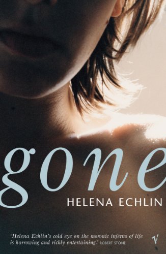 Book cover: "Gone" by Helena Echlin, featuring a partial portrait.