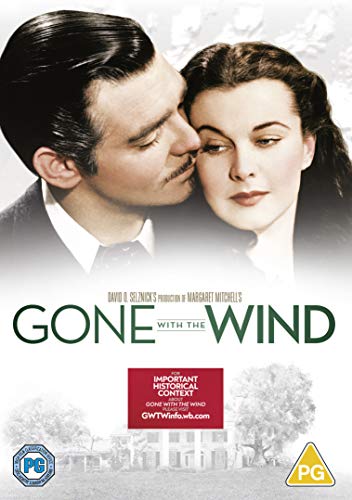Gone With The Wind" DVD cover featuring Rhett Butler and Scarlett O'Hara.