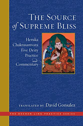 Book cover featuring a deity illustration and blue patterned background.