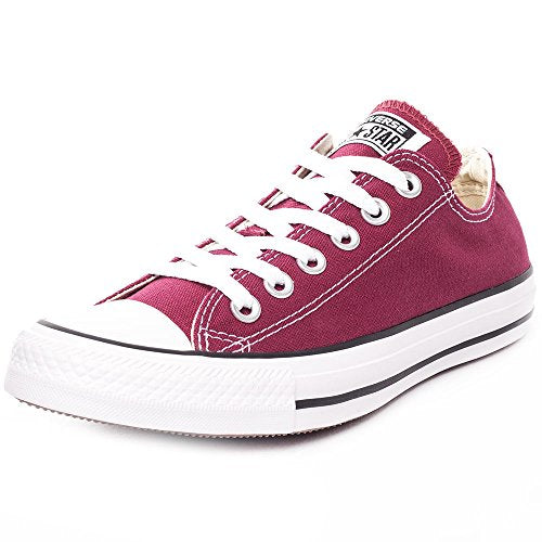 Maroon Converse Chuck Taylor All Star sneaker on a white background.