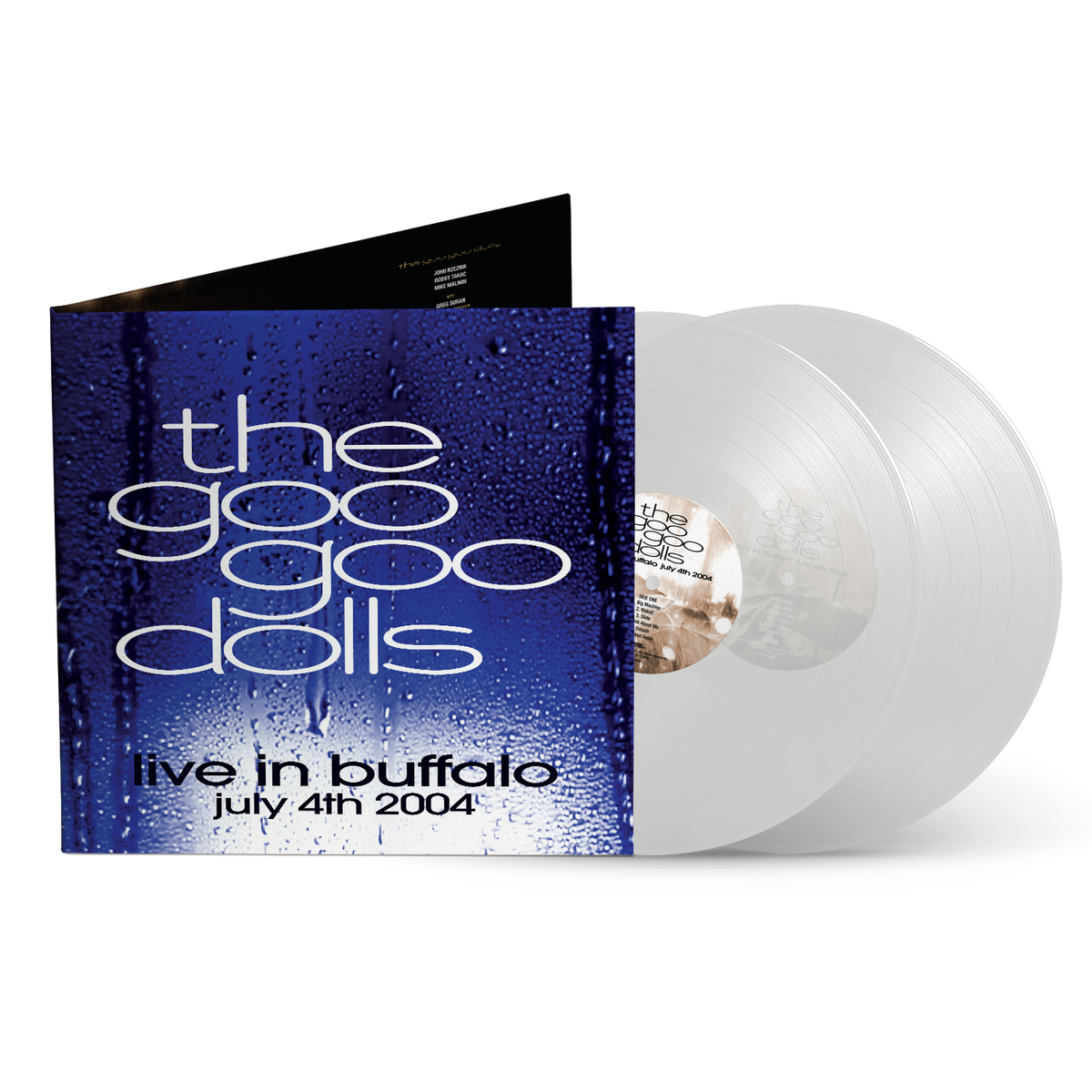 Goo Goo Dolls live album vinyl record with blue cover and white disc.