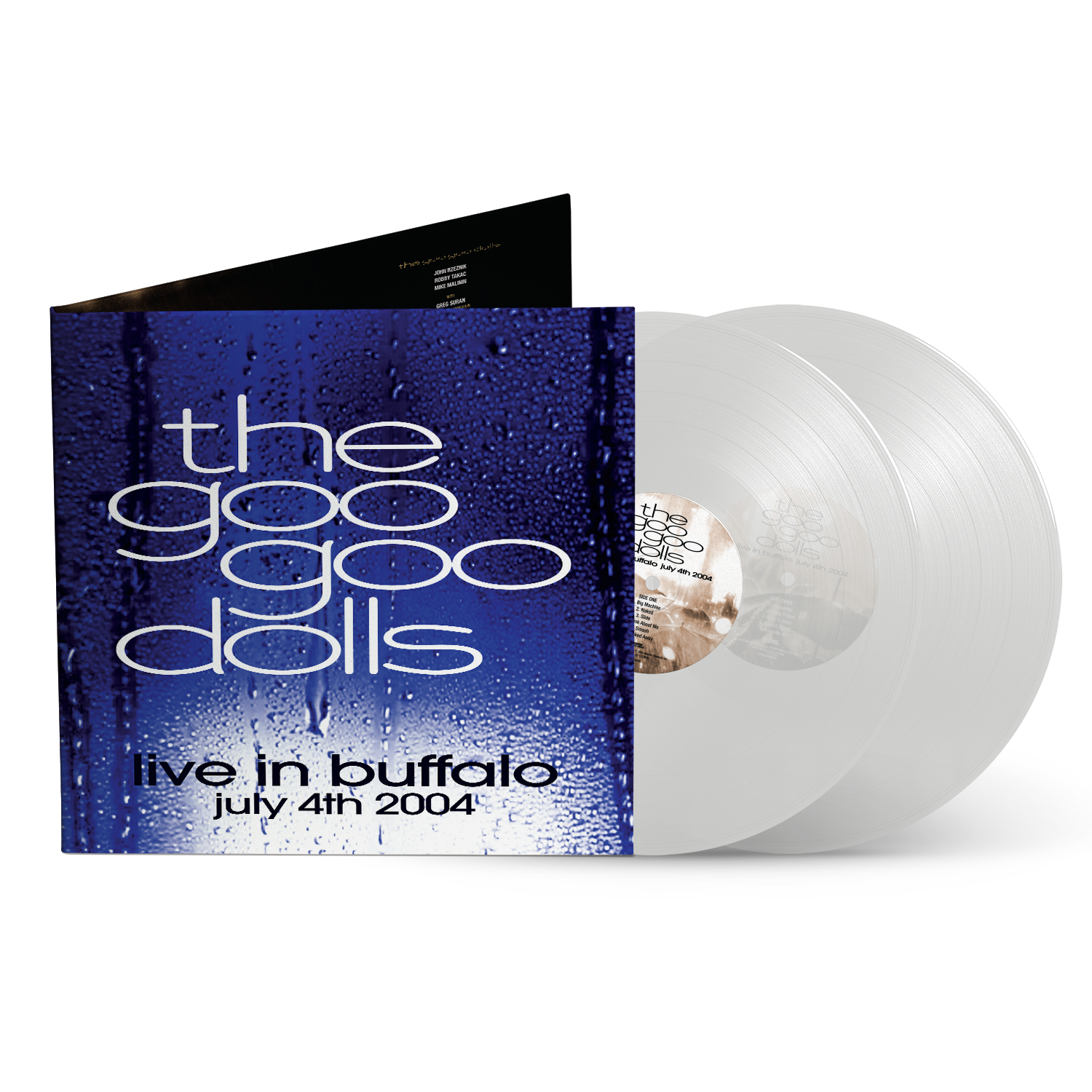 Goo Goo Dolls live album vinyl record with blue cover and white disc.