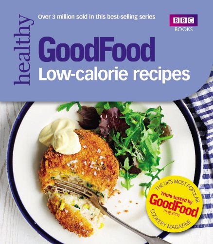 Book cover: "Good Food: Low-calorie Recipes" with a plated meal image.