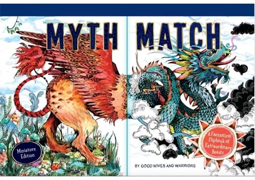 Flipbook cover featuring illustrated mythical creatures: a griffin and dragon.