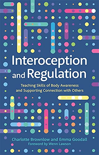Book cover with colorful dots and the title "Interoception and Regulation.