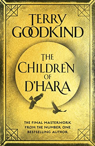 Book cover: "The Children of D'Hara" by Terry Goodkind, with a bird silhouette.