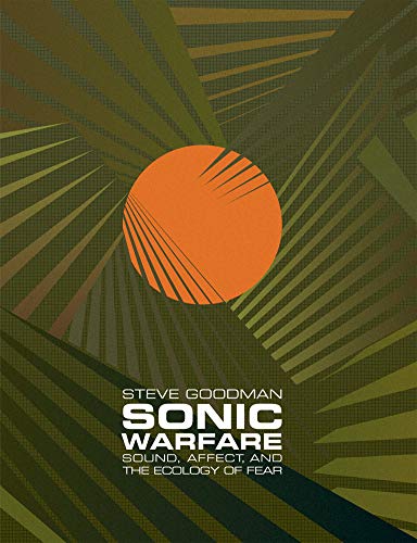 Book cover with an orange circle over dark green, radiating geometric patterns and text.