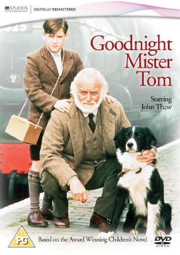 DVD cover featuring an elderly man, a boy, and a dog together.
