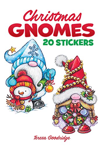 Book cover featuring two illustrated Christmas gnomes with festive details.