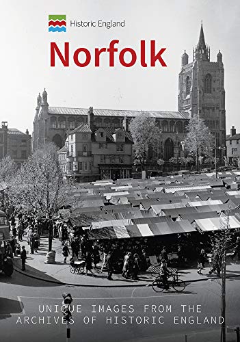 Norfolk book cover featuring a historic market scene and cathedral.