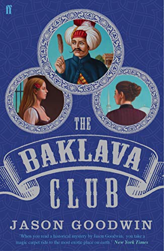 Book cover with illustrated portraits and ornate title: “The Baklava Club.”