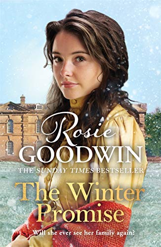 Book cover featuring a young woman and a large country house in snow.