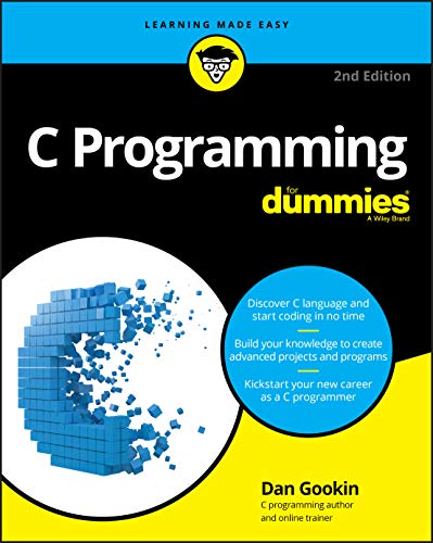 Book cover for "C Programming For Dummies," 2nd edition, with blue cube graphic.