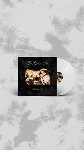 White vinyl record with album cover depicting figures in a painting.