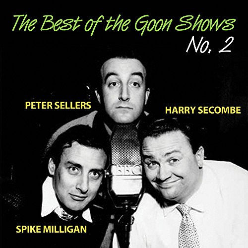 Black and white portrait of Peter Sellers, Spike Milligan, and Harry Secombe.