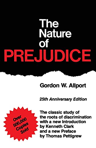Book cover: "The Nature of Prejudice" by Gordon W. Allport, 25th edition.