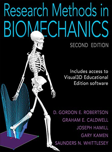 Book cover: “Research Methods in Biomechanics” with a skeletal illustration.