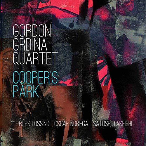 CD cover for "Coopers Park" by Gordon Grdina Quartet, abstract art.
