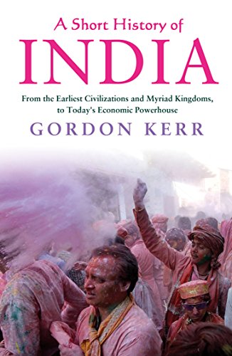 Book cover: “A Short History of India” with a colorful festival image.