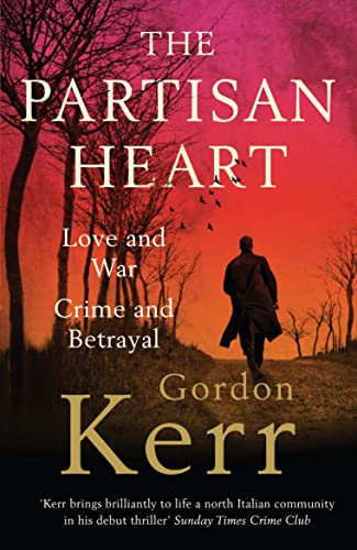 Book cover: man walking toward trees under a fiery sunset.