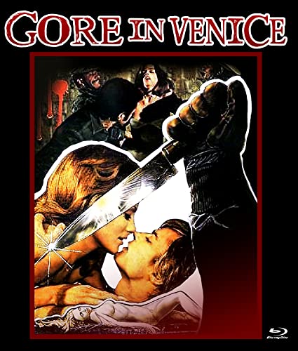 “Gore in Venice” Blu-ray cover with violent imagery and a shattered glass effect.