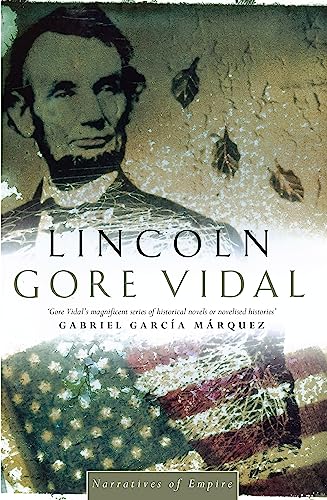 Book cover featuring Abraham Lincoln, an American flag, and text by Gore Vidal.