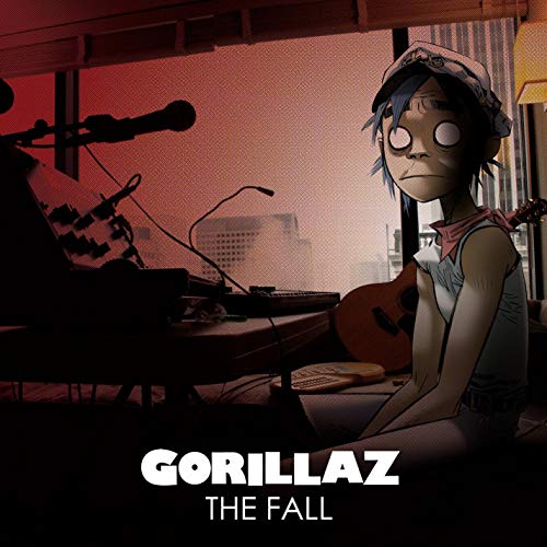 Vinyl record with Gorillaz artwork, likely on a black disc with colorful sleeve.