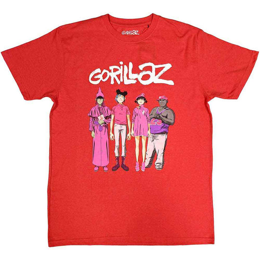 Black Gorillaz t-shirt featuring cartoon characters in colorful outfits.