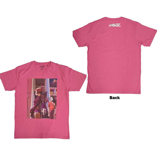 Black Gorillaz t-shirt, small size, with a back print design: The Static Channel.