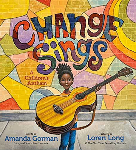 BookHLC Book cover: a child holding a guitar against a colorful mosaic background.