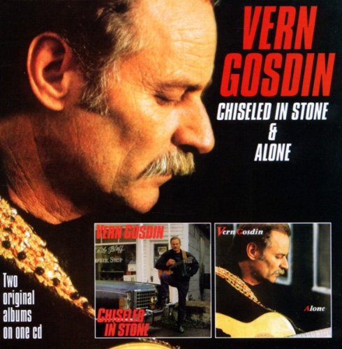 Vern Gosdin CD cover featuring a man with a mustache and two inset album covers.
