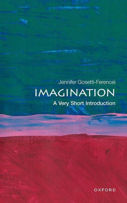 Book cover: "Imagination" by Jennifer Gosetti-Ferencei, abstract green and pink design.