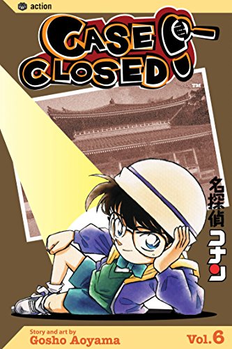 Case Closed, Vol. 6 manga cover featuring a boy detective in blue.