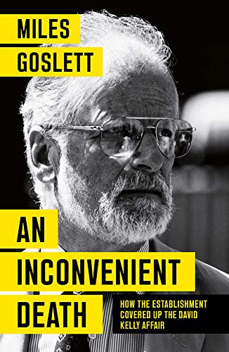 Book cover featuring a portrait of David Kelly with bold yellow text.