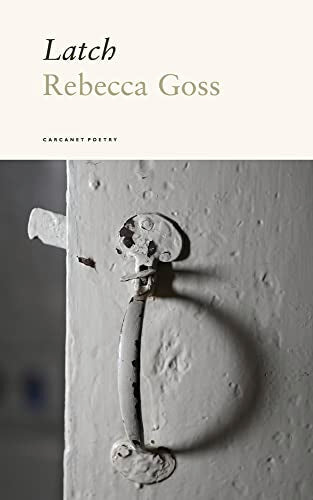 Book cover showing a close-up of a weathered metal latch on a white door.